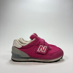 New Balance 515 Pink Classic Strappy Strap Sneakers Shoes IV515RP3 Youth Size 10